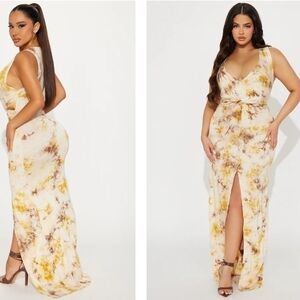 Elegant Tie-Dye Maxi Dress